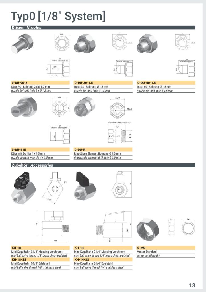 Hirt-Line Zubehör TYP-0 1/8"